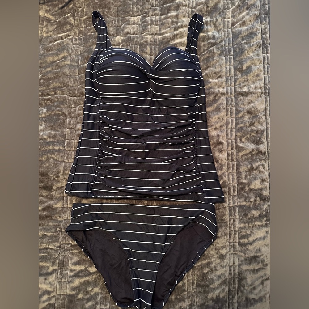Nip Tuck Joanne Tankini Top & Bikini Bottom Set Sz 6